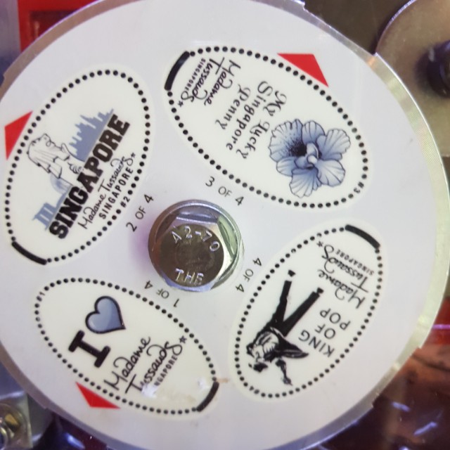 Singapore Pressed Penny / Elongated Coin Madame Tussauds Singapore