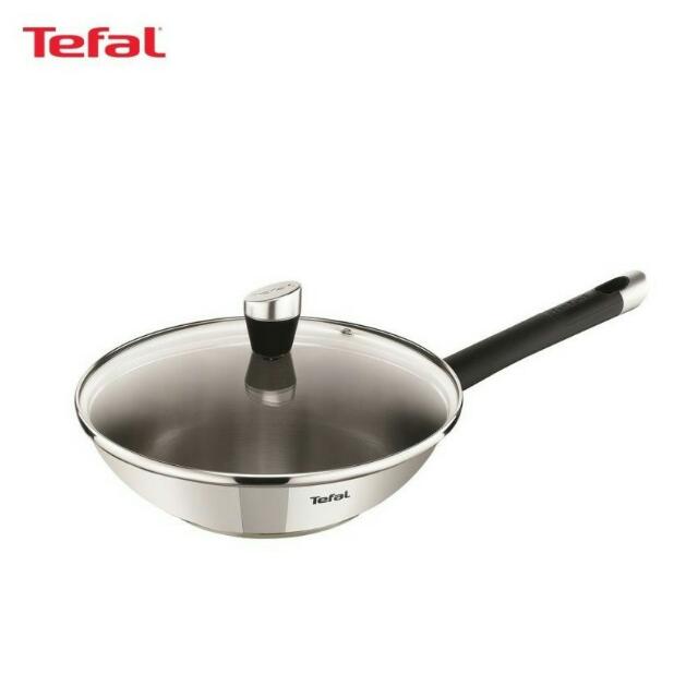 Brand New Tefal 28 Cm Emotion Stainless Steel Wok Original