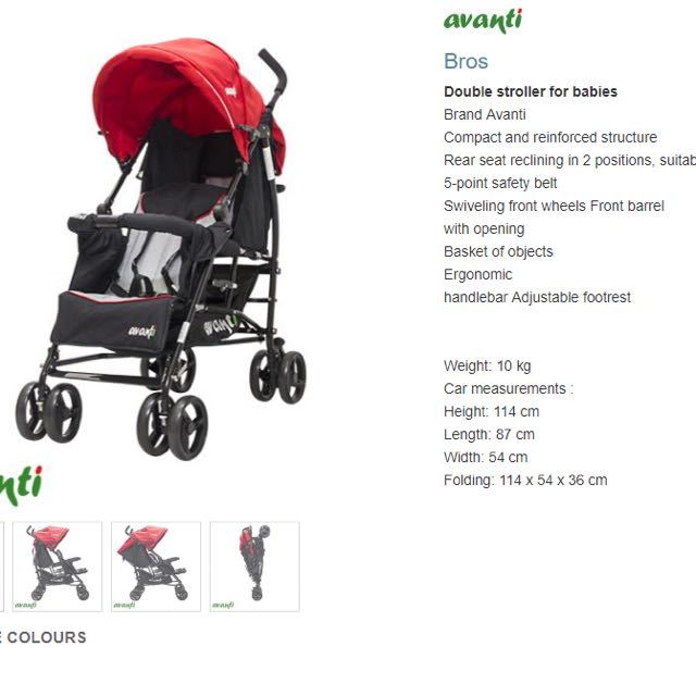 umbrella fold double stroller