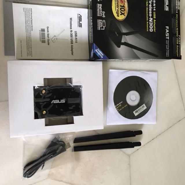 Usb N14 Usb Adapter Wireless N300 Asus Electronics Others On Carousell