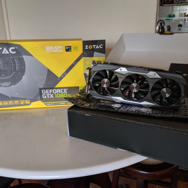 11gb Zotac Gtx 1080ti Amp Extreme Core Edition Electronics Computer Parts Accessories On Carousell