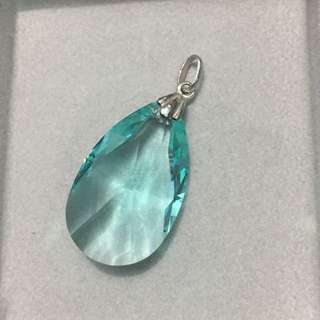 施華洛水滴形水晶配925銀扣吊咀 微瑕64211133262594110