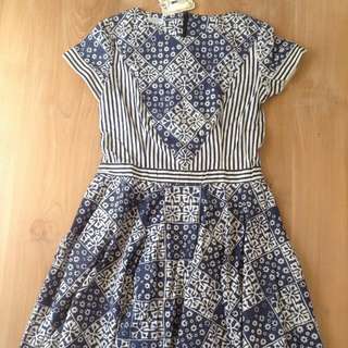 Dress Batik by Kamaya warna Indigo