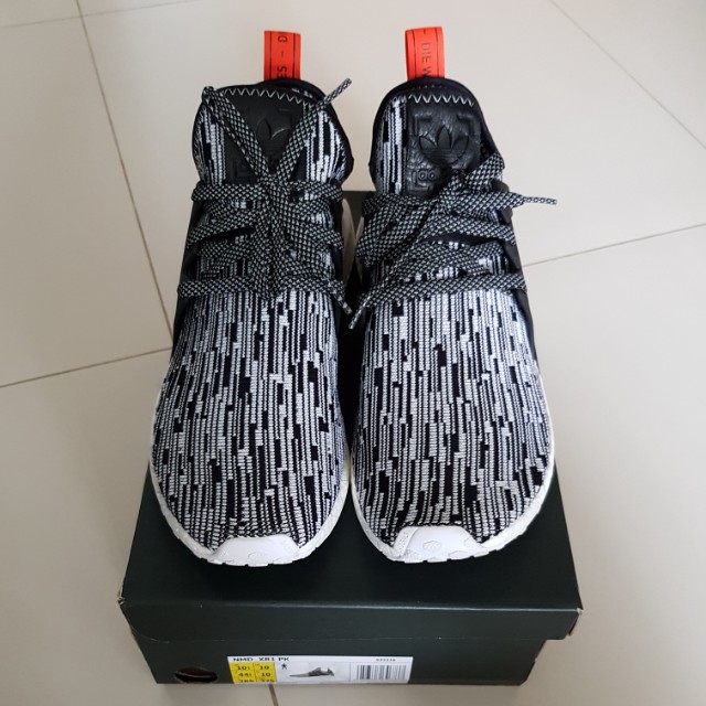 Adidas NMD XR1 Mens size UK 10 Black and White 10.