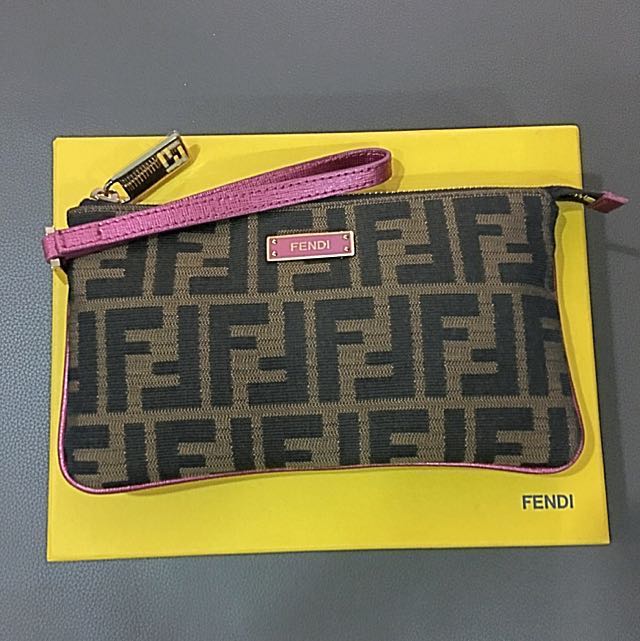 Fendi wristlet pouch outlet