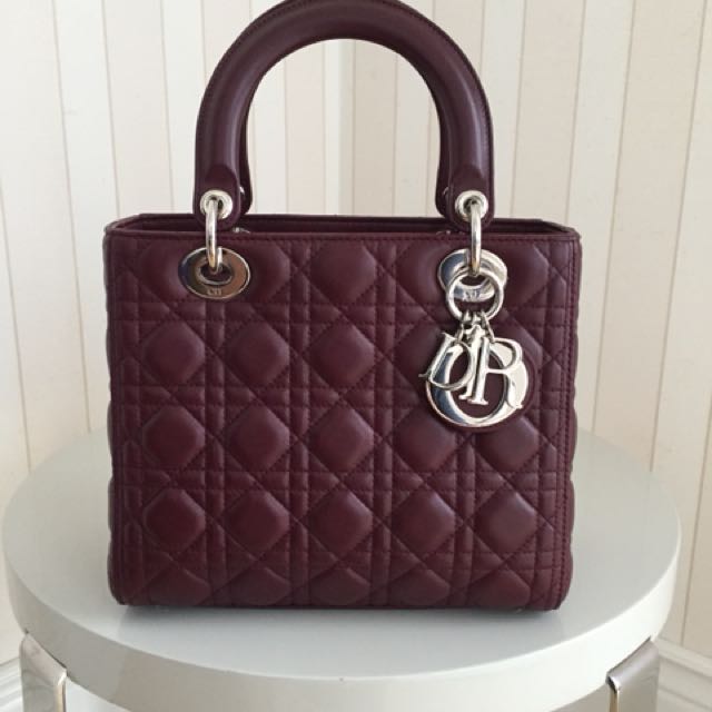 Dior bag maroon deals