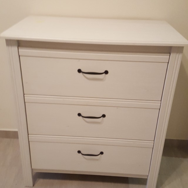 Brusali Chest Of 3 Drawers Furniture Shelves Drawers On Carousell