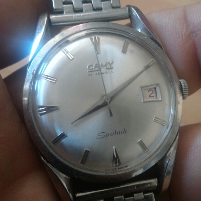 Camy Sputnik Gold Coin Vintage Watch