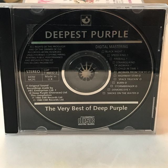 Cd 305 Deep Purple Deepest Purple The Very Best Of Deep Purple Music Media Cds Dvds Other Media On Carousell
