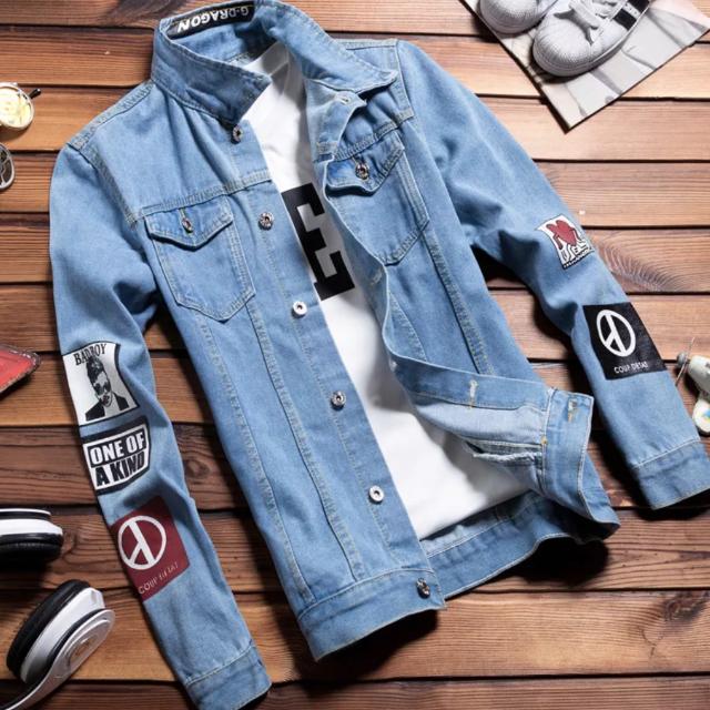 Fashion Ripped Denim Jacket Swag Style Jeans Material Jackets Cool