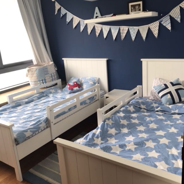 Gorgeous Children S Beds 2 Plus Mattress And Safety Guards Home Photo