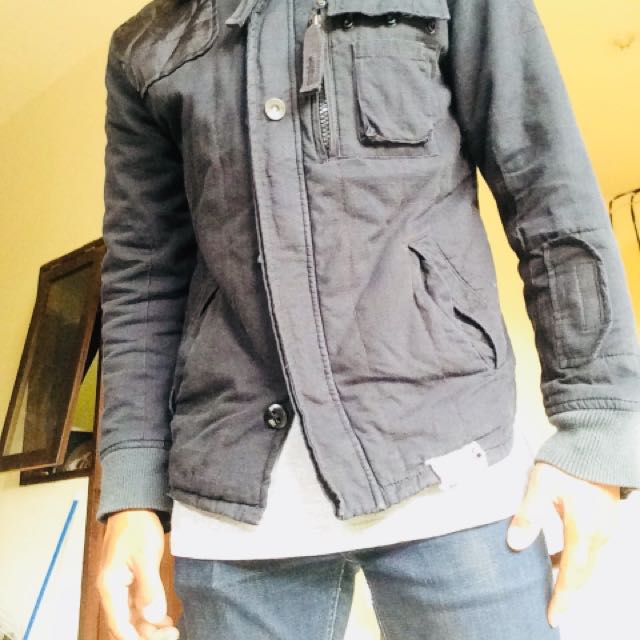 G-star raw jacket, Fesyen Pria, Pakaian 