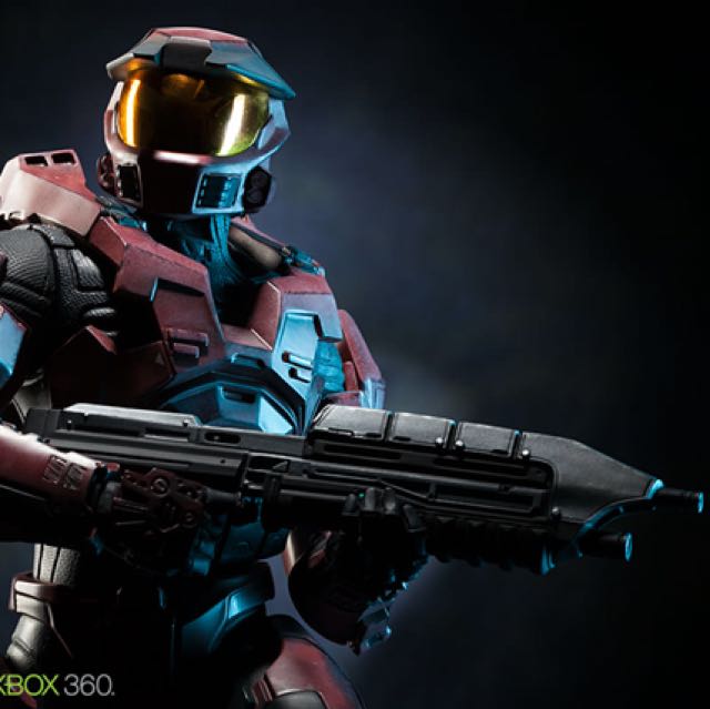 HALO Spartan Red Team Leader Exclusive, Hobbies & Toys, Collectibles