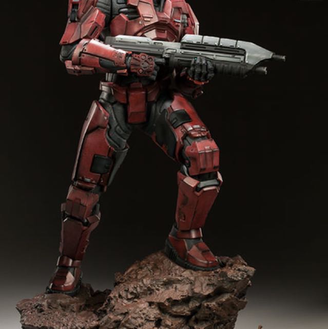 HALO Spartan Red Team Leader Exclusive, Hobbies & Toys, Collectibles
