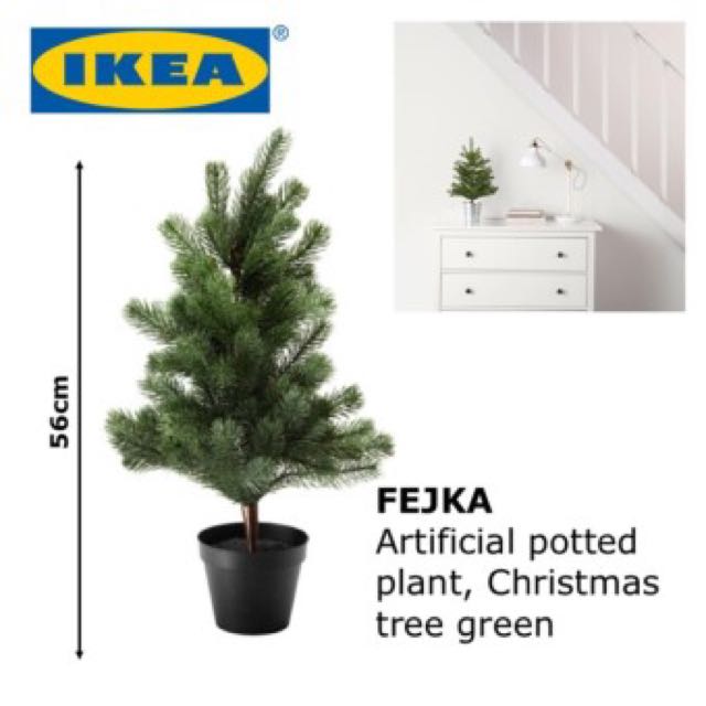 IKEA FEJKA 56 cm Table potted plant, Christmas tree, Home & Furniture