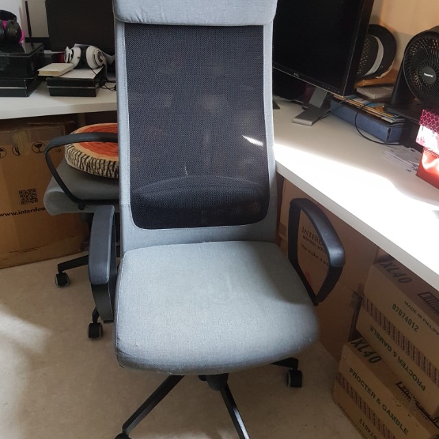Ikea Markus grey office chair x 2, Furniture & Home Living, Furniture