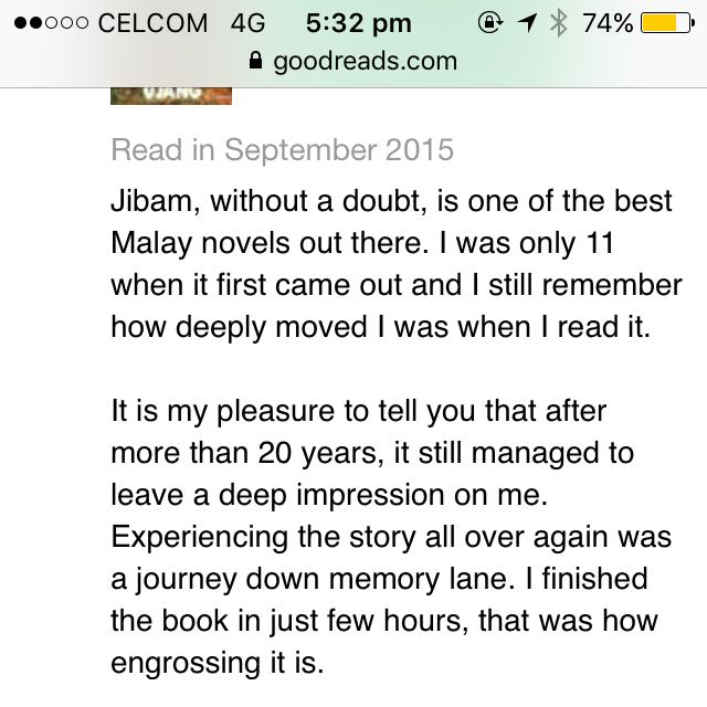 Jibam Novel By Ujang Reviews Books Stationery Books On Carousell