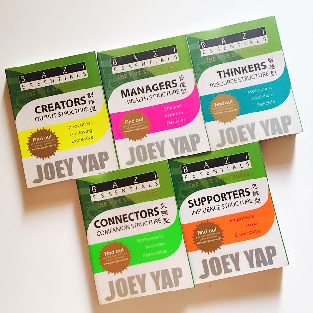 Joey Yap Bazi Essentials The Five Structures 5 Books Books Stationery Books On Carousell