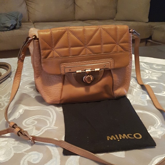 tan mimco bag