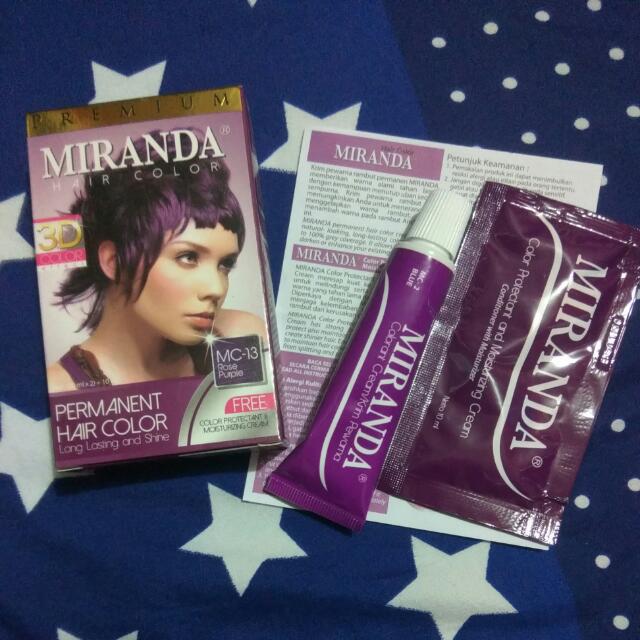 Miranda Hair Color Rose Purple Mc 13 Health Beauty Hair Care