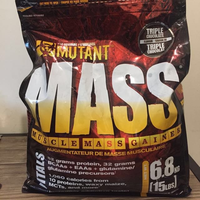 mutant mass 15lbs muscle mass gainer