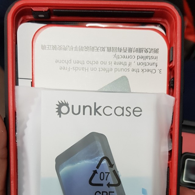 NOTE 8 WATERPROOF CASE PUNKCASE STUDSTAR RED IP68, Mobile Phones