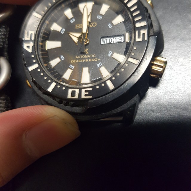 Seiko baby tuna black gold outlet