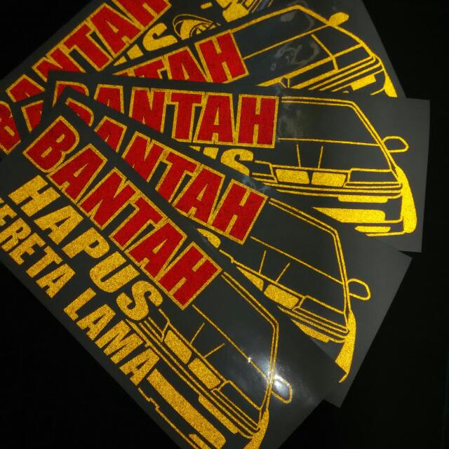 Sticker bantah hapus kereta lama reflection, Aksesori 