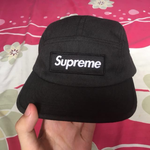Supreme camp on sale cap black