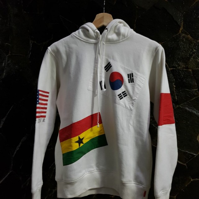 Supreme flag hoodie best sale