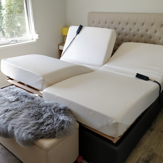 Tempur Contour Firm Mattress With Dual Adjustable Bed Frame Home