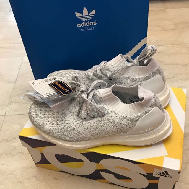 Ultra boost uncaged white reflective on feet clearance