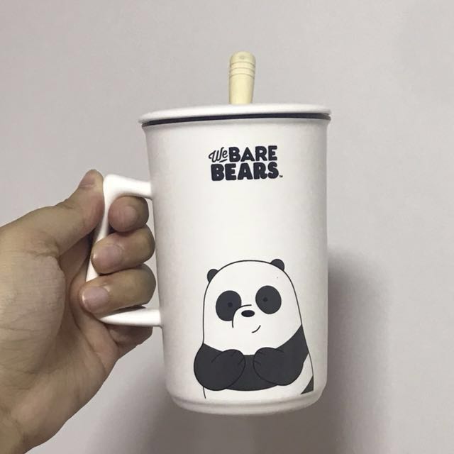  We  Bare  Bears  WBB ceramic mug  miniso TV Home 