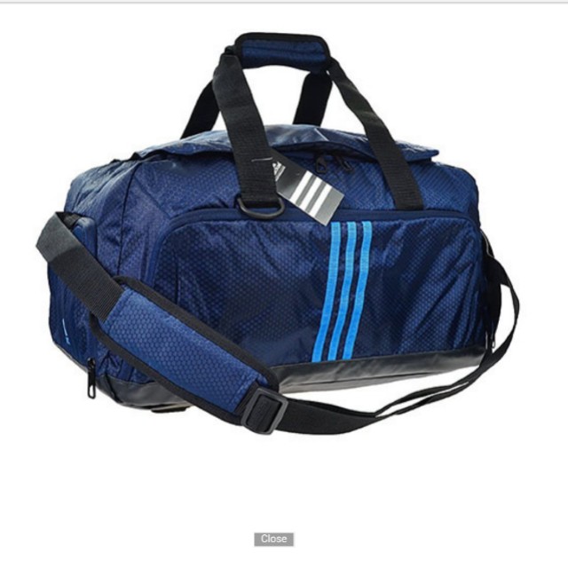 adidas sports bag blue