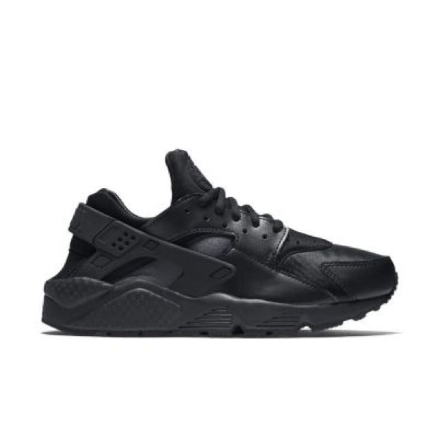triple black huaraches on feet