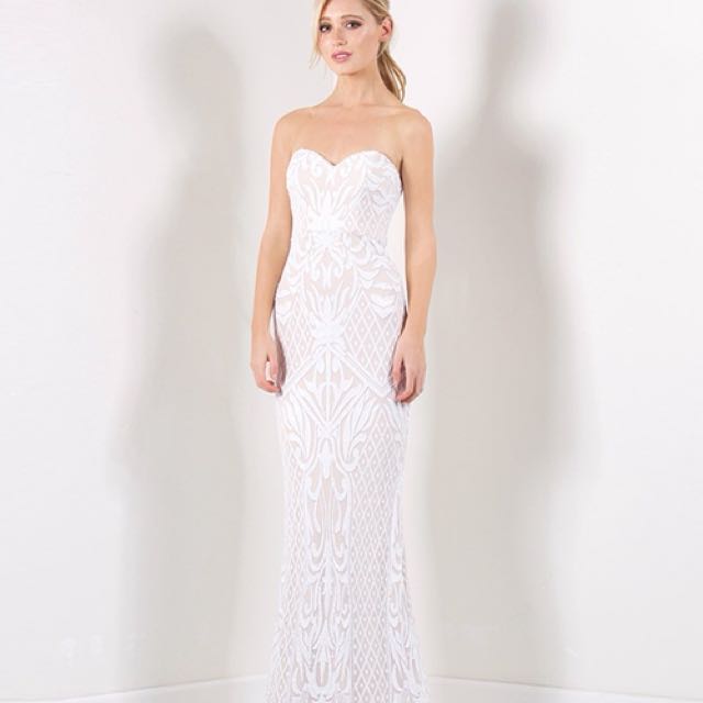 Bariano Olivia Strapless Sequin Gown Women S Fashion Clothes