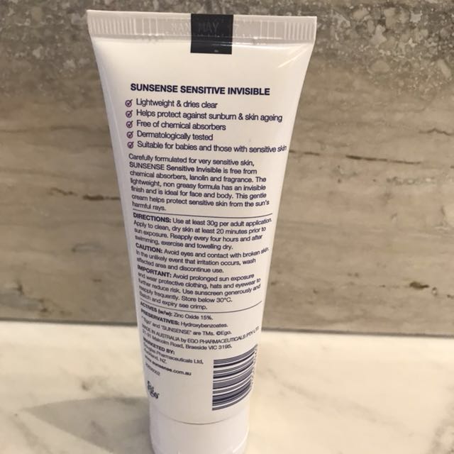 sunsense sensitive invisible