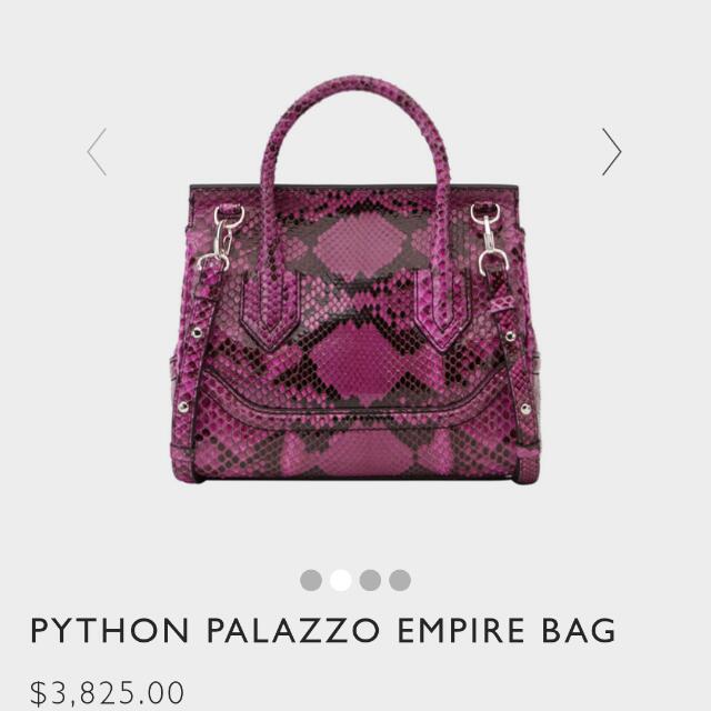 versace pink python bag