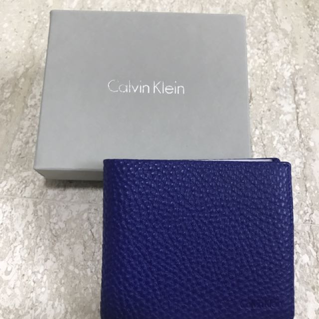 calvin klein wallet blue