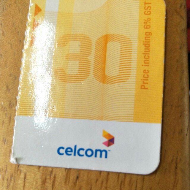 Celcom Reload Card Rm30 Tickets Vouchers Gift Cards Vouchers On Carousell