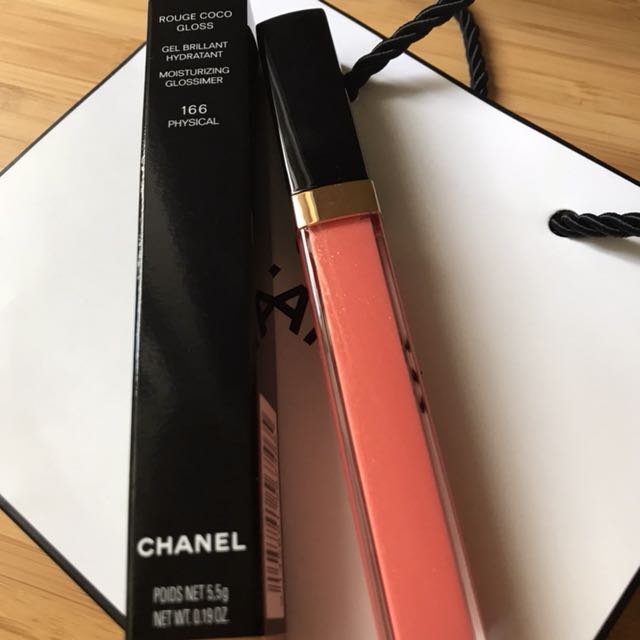 CHANEL ROUGE COCO GLOSS MOISTURIZING GLOSSIMER - # 166 PHYSICAL