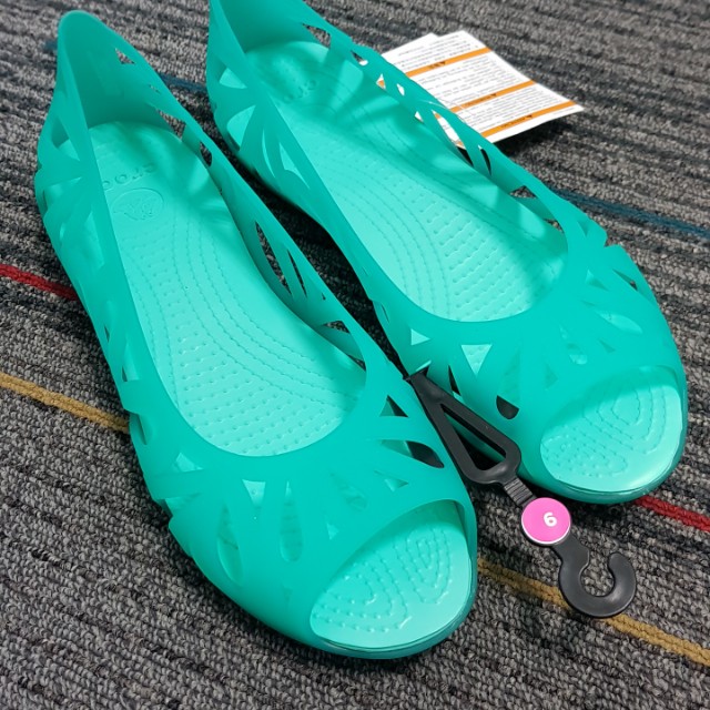 Crocs Adrina III Peep Toe Flats Size W9 