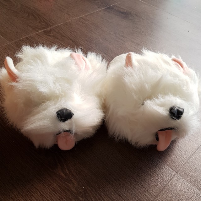 Cute dog Soft Toy House Slippers Westie 