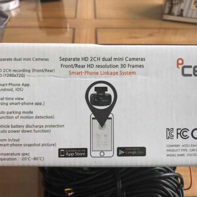 eCELL 2CH Wifi DVR Focus Black Box, Car Accessories on Carousell