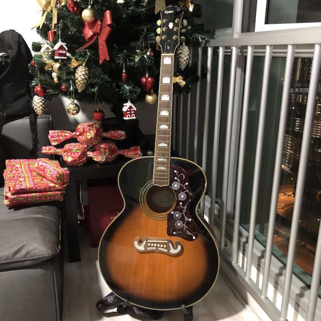 Epiphone Ej200 Acoustic Guitar - Epiphone Ej 200 Sunburst Acoustic Guitar Music Media Music Instruments On Carousell