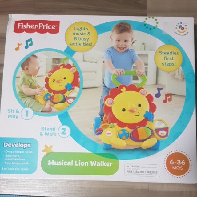 Fisher Price Musical Lion Walker, Babies & Kids, Infant Playtime on Carousell