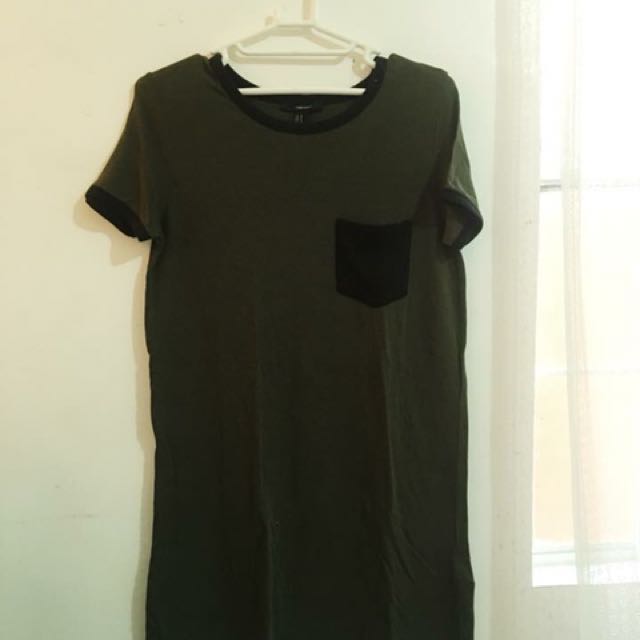 Forever21 shirt dress (Category: Sleeveless) located in Cebu City. Submitted by jillybeanssxx (Listing ID 144136506, Image 1). Description: S: M-L.