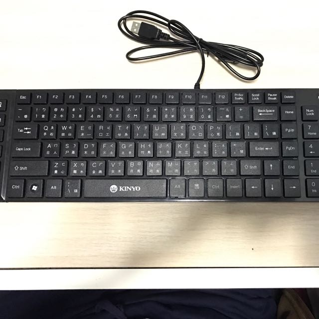 台灣KINYO 鍵盤 usb keyboard, 電腦＆科技, 電腦周邊及配件, 電腦鍵盤及相關產品 - Carousell