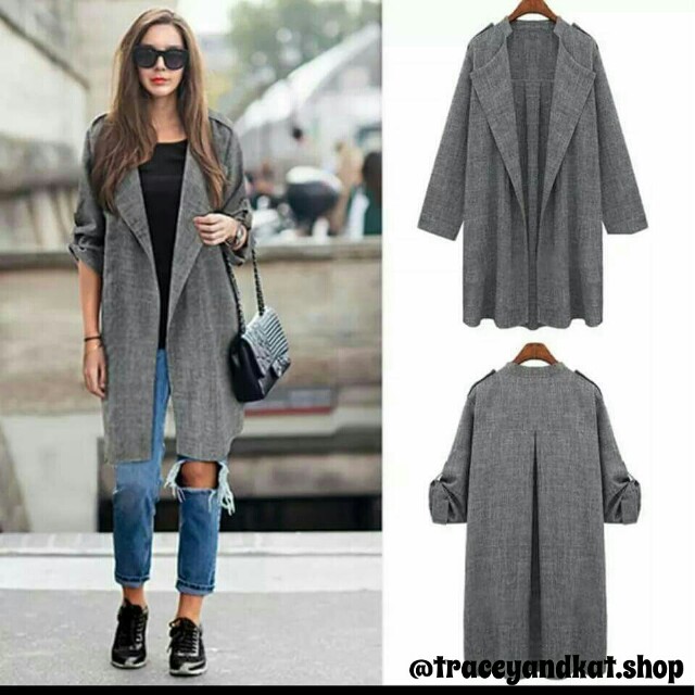 Korean Long Blazer Women s Fashion Coats Jackets and Outerwear on Carousell