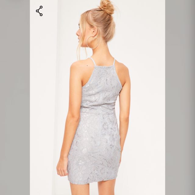 lace square neck bodycon dress